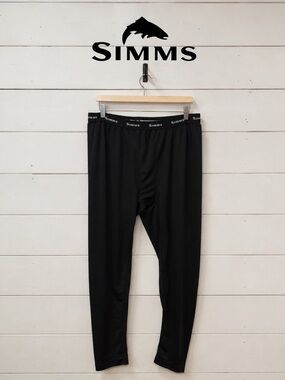 Simms Base Layer Pants – Black – Size XL